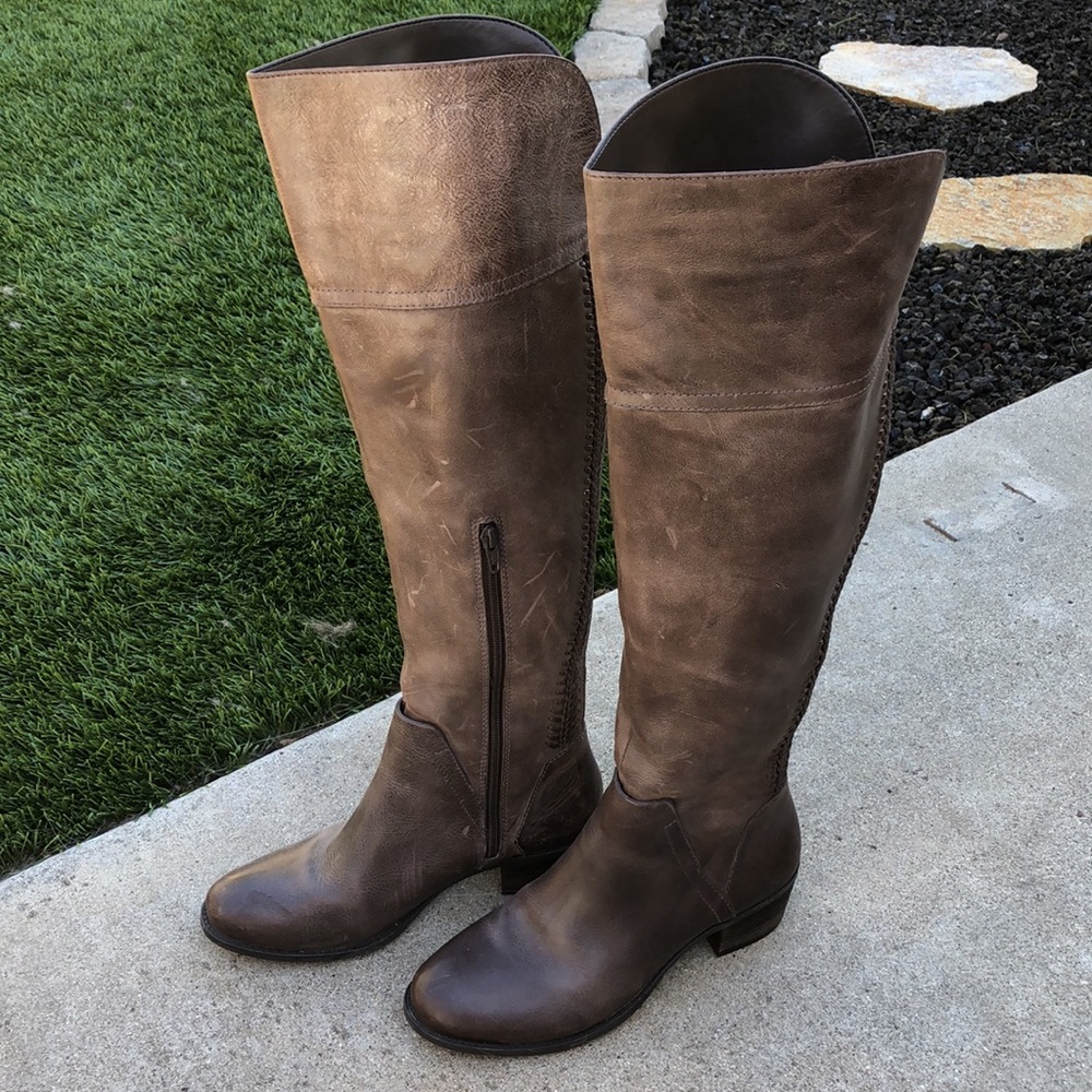 Vince Camuto Bendra Distressed Over the Knee Boots